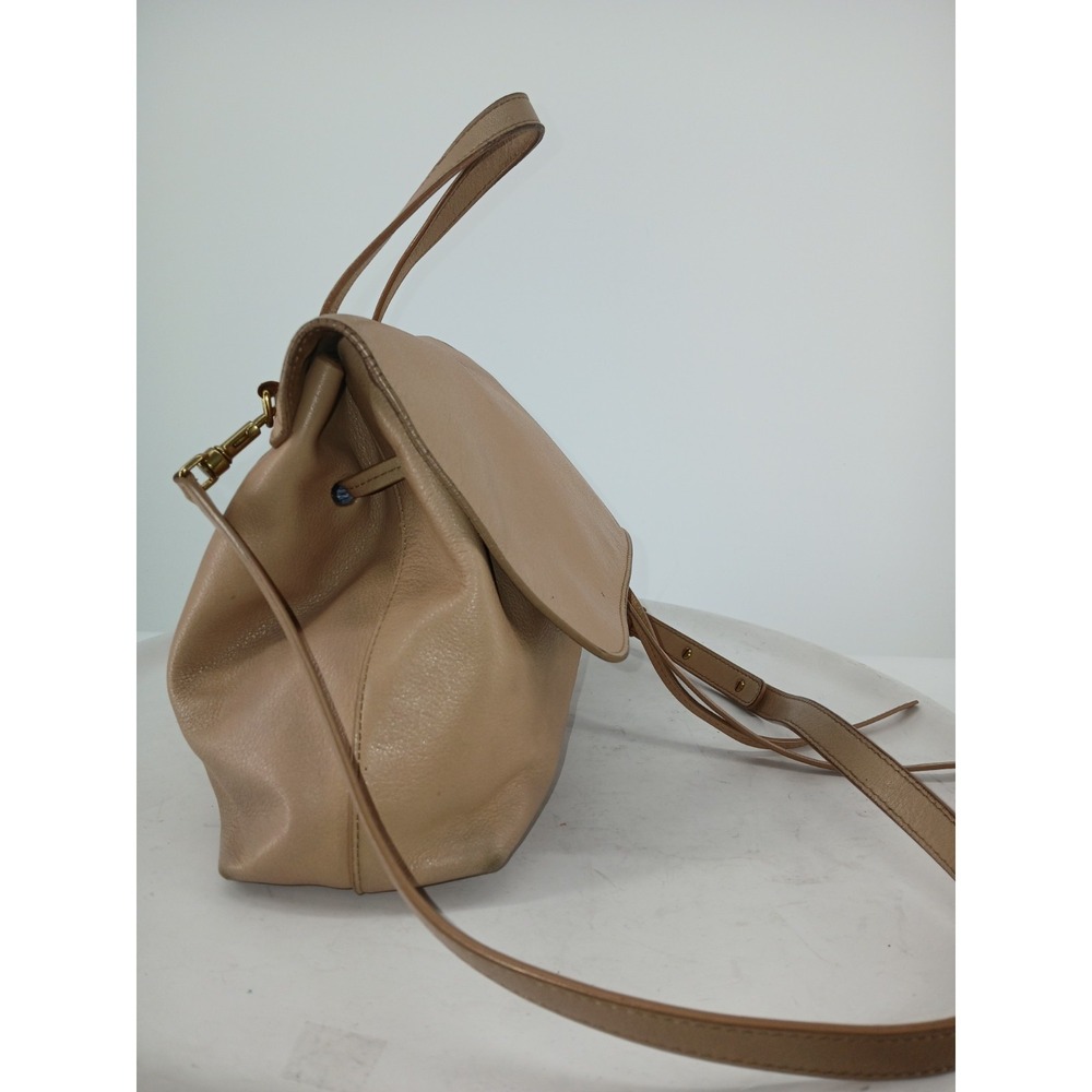 MANSUR GAVRIEL Tan Leather Buttery Soft Purse Handbag Bag Backpack A133 - Picture 4 of 10